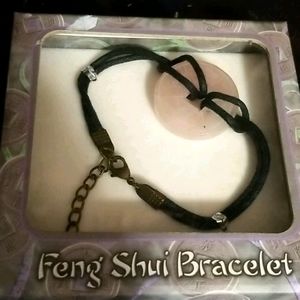 * free with bundle buy * Feng Shui rose quartz coin bracelet